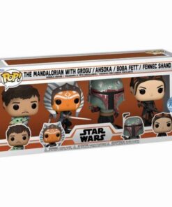 Funko Pop! Disney 4-Pack: Star Wars - The Mandalorian with Grogu / Ahsoka / Boba Fett / Fennec Shand (Special Edition) Vinyl Figures