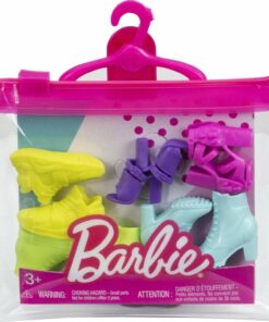 Mattel Barbie Fashion - 5 Pairs of Shoes in Different Colors Style (HBV30)