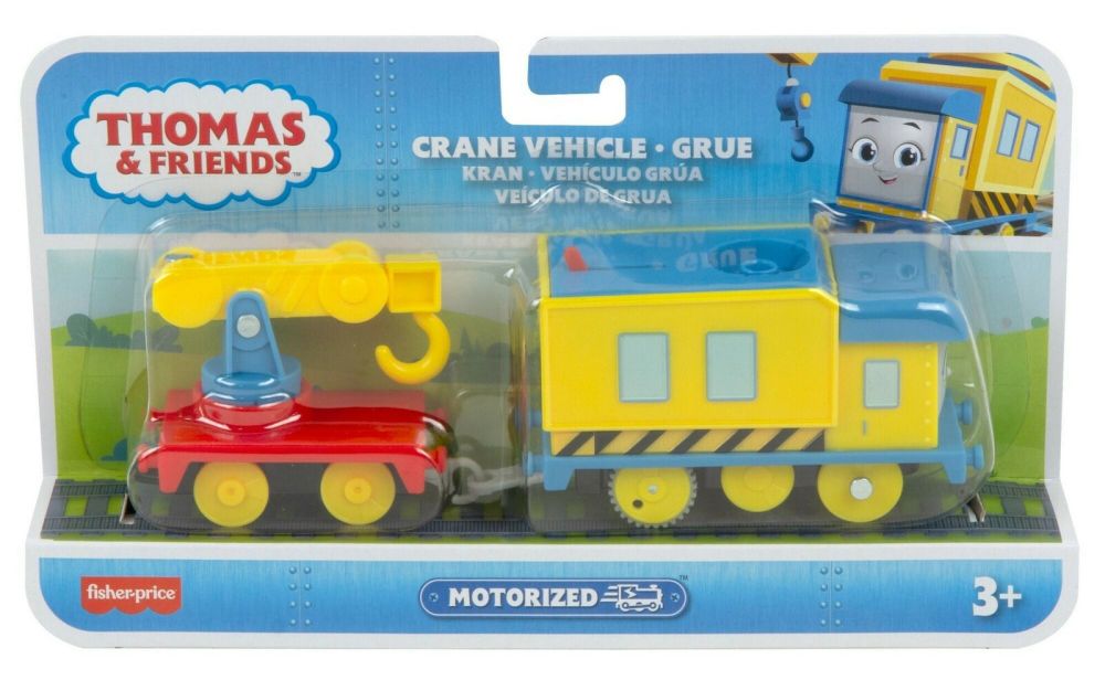 Fisher-Price Thomas Friends Motorized - Carly the Crane (La Grue) Vehicle with Wagon (HDY71)