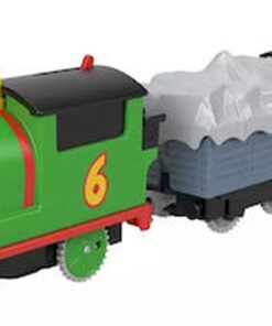 Fisher-Price Thomas  Friends Motorized Greatest Moment - Percy Brake Car Bruno Motorized Train with 2 Wagons (HHN44)