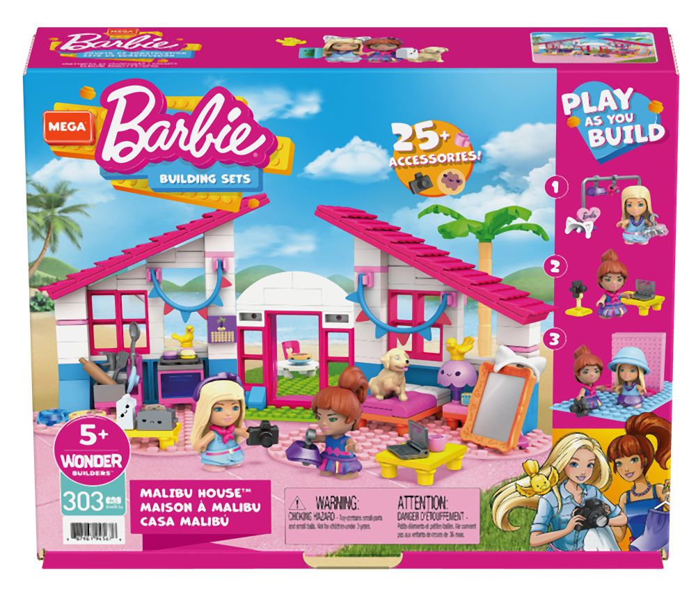 Mattel Mega Barbie: Building Sets - Malibu House (GWR34)