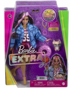 Mattel Barbie Extra - Basketball Doll Jersey Dress  Accessories, with Pet Corgi (HDJ46)