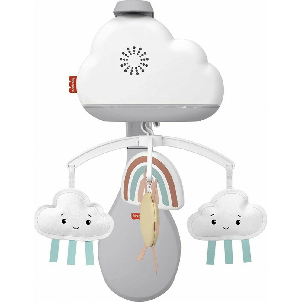 Fisher-Price Rainbow Showers Bassinet to Bedside Mobile (HBP40)