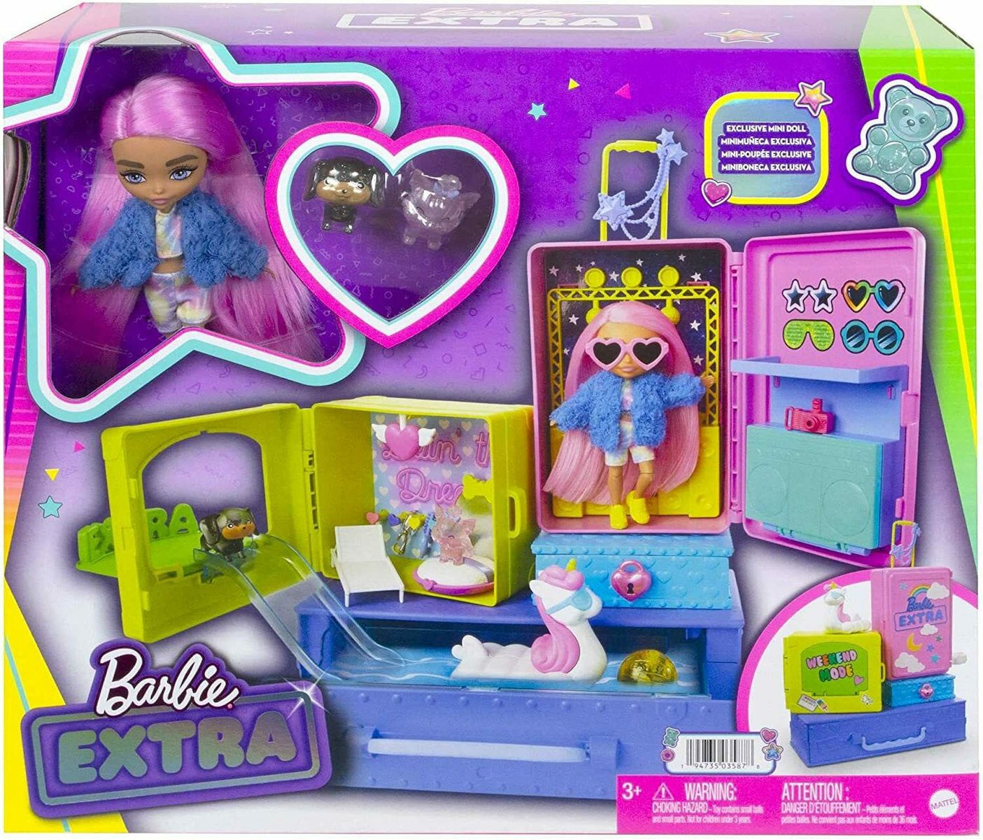 Mattel Barbie Extra Minis Playset (HDY91)