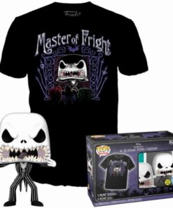 Funko Pop!  Tee (Adult): Disney The Nightmare Before Christmas - Jack Skellington Glows in the Dark (Special Edition) Vinyl Figure  T-Shirt (M)