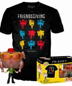 Funko Pop!  Tee (Adult): Friends - Monica with Turkey (Special Edition) Vinyl Figure  T-Shirt (S)