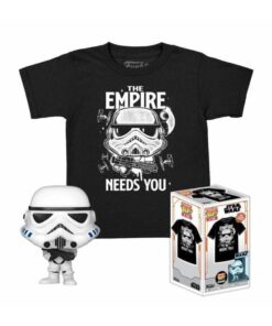 Funko Pocket Pop!  Tee (Child): Star Wars - Stormtrooper (Special Edition) Vinyl Figure  T-Shirt (S)