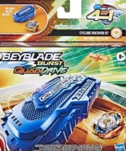 Hasbro Beyblade Burst: Quad Drive 4 in 1 - Cyclone Roktavor R7 Cyclone Fury String Launcher Set (F3320)