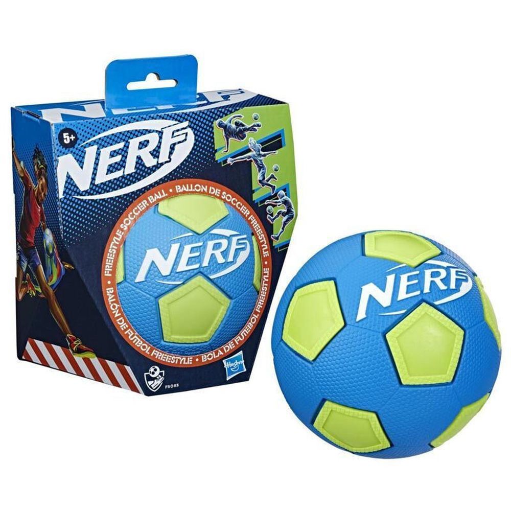 Hasbro Nerf Sports: Free Style Soccer Ball Blue/ Green (F5085)