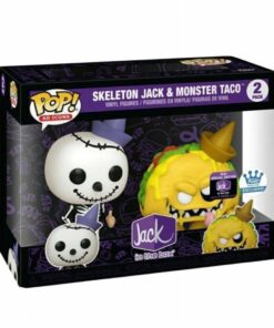 Funko Pop! 2-Pack Ad Icons: Jack in the Box - Skeleton Jack  Monster Taco (Special Edition) Vinyl Figures