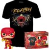 Funko Pop!  Tee (Adult): DC The Flash Fastest Man Alive - The Flash (Glows in the Dark) Vinyl Figure  T-Shirt (XL)