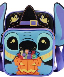 Loungefly Disney - Lilo and Stitch Striped Halloween Candy Cosplay Passport Bag (WDTB2640)