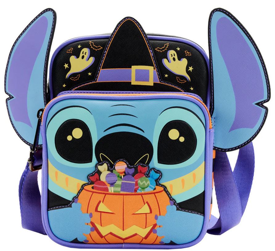 Loungefly Disney - Lilo and Stitch Striped Halloween Candy Cosplay Passport Bag (WDTB2640)