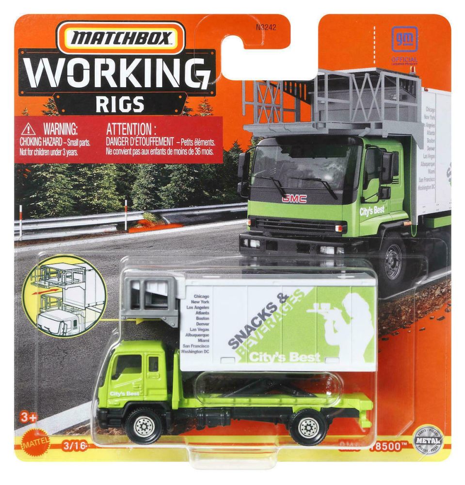 Mattel Matchbox Real Working Rigs - GMC T8500 Truck (HLN02)