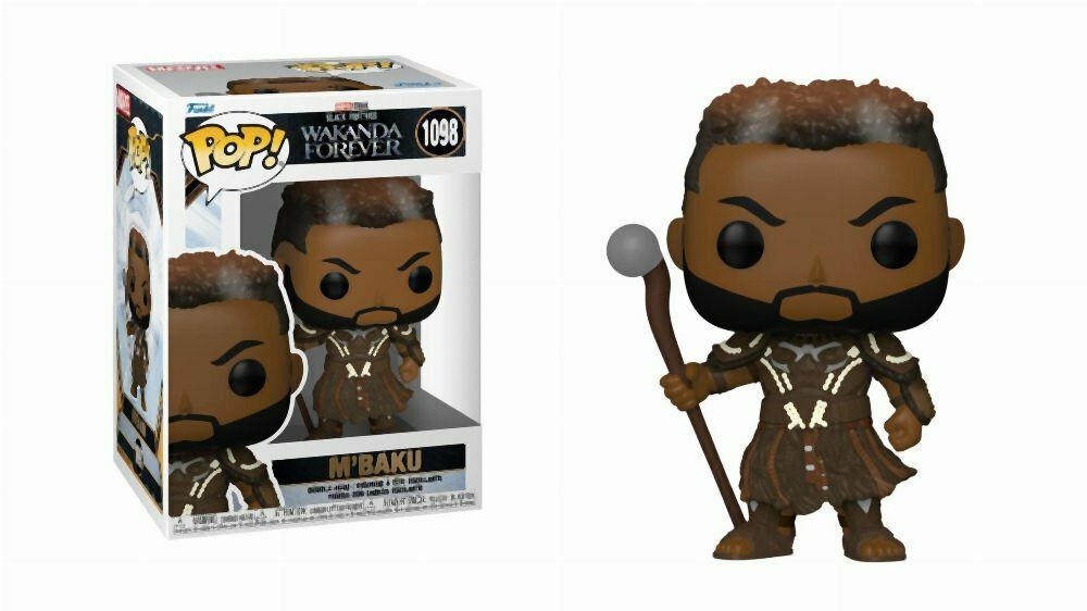 Funko Pop! Marvel: Black Panther Wakanda Forever - MBaku #1098 Bobble-Head Vinyl Figure