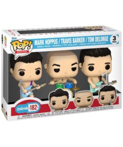 Funko Pop! Albums Deluxe: Blink-182 - Mark Hoppus, Travis Barker, Tom DeLonge (Enema of the State) #36 Vinyl Figures