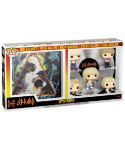Funko Pop! Deluxe Albums: Def Leppard - Joe Elliott, Rick Allen, Rick Savage, Steve Clark  Phil Collen (Hysteria Tour 1987) (Special Edition) #37 Vinyl Figure