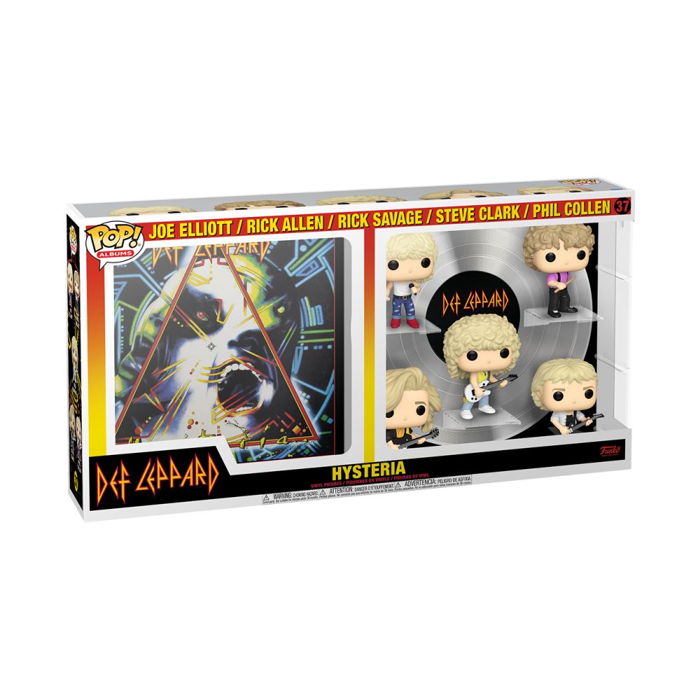 Funko Pop! Deluxe Albums: Def Leppard - Joe Elliott, Rick Allen, Rick Savage, Steve Clark Phil Collen (Hysteria Tour 1987) (Special Edition) #37 Vinyl Figure