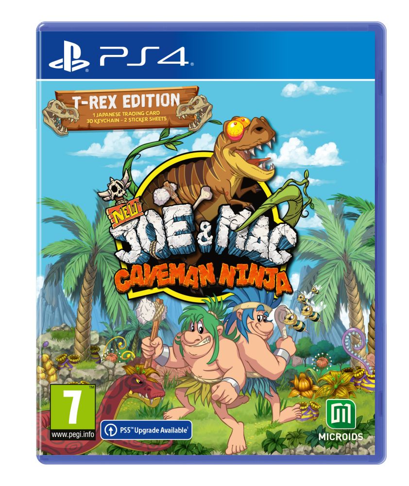 PS4 New Joe Mac - Caveman Ninja T- Rex Edition