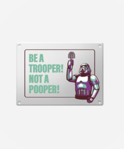 ItemLab Original Stormtrooper - Stormpooper Metal Sign (LAB560026)