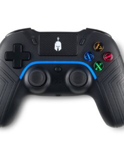 Spartan Gear - Aspis 4 Wired  Wireless Controller (compatible with PC [wired] and playstation 4 [wireless]) (colour: Black)