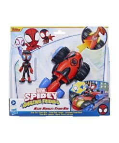 Hasbro Marvel Spidey and His Amazing Friends: Miles Morales: Spider-Man Glow Tech Techno-Racer (F4531)