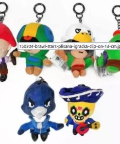 P.M.I. Brawl Stars Clip On Plush Characters 13cm (S1) (Random) (BRW7004)