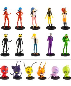 P.M.I. Miraculous Pencil Toppers - 8 Pack Deluxe Box -including 2 hidden rare characters (S1) (Random) (MLB2070)