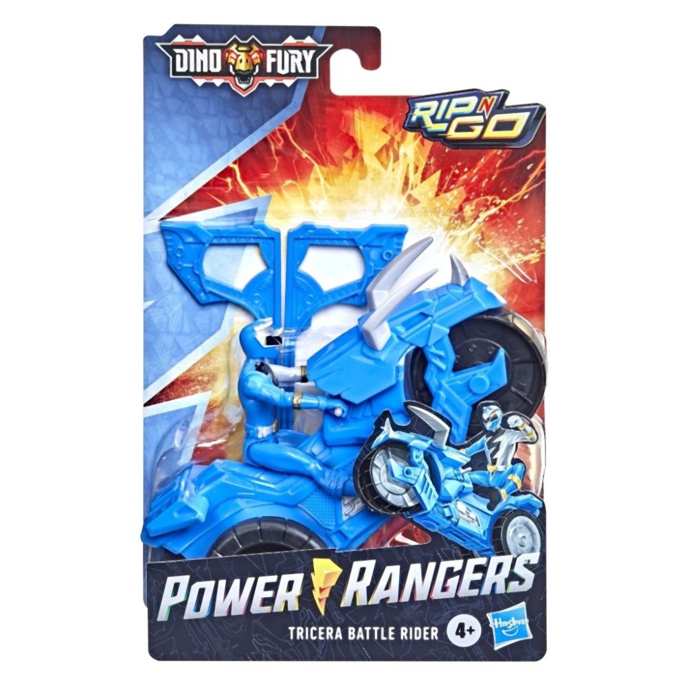 Hasbro Power Rangers: Dino Fury Rip N Go - Tricera Battle Rider (F4215)