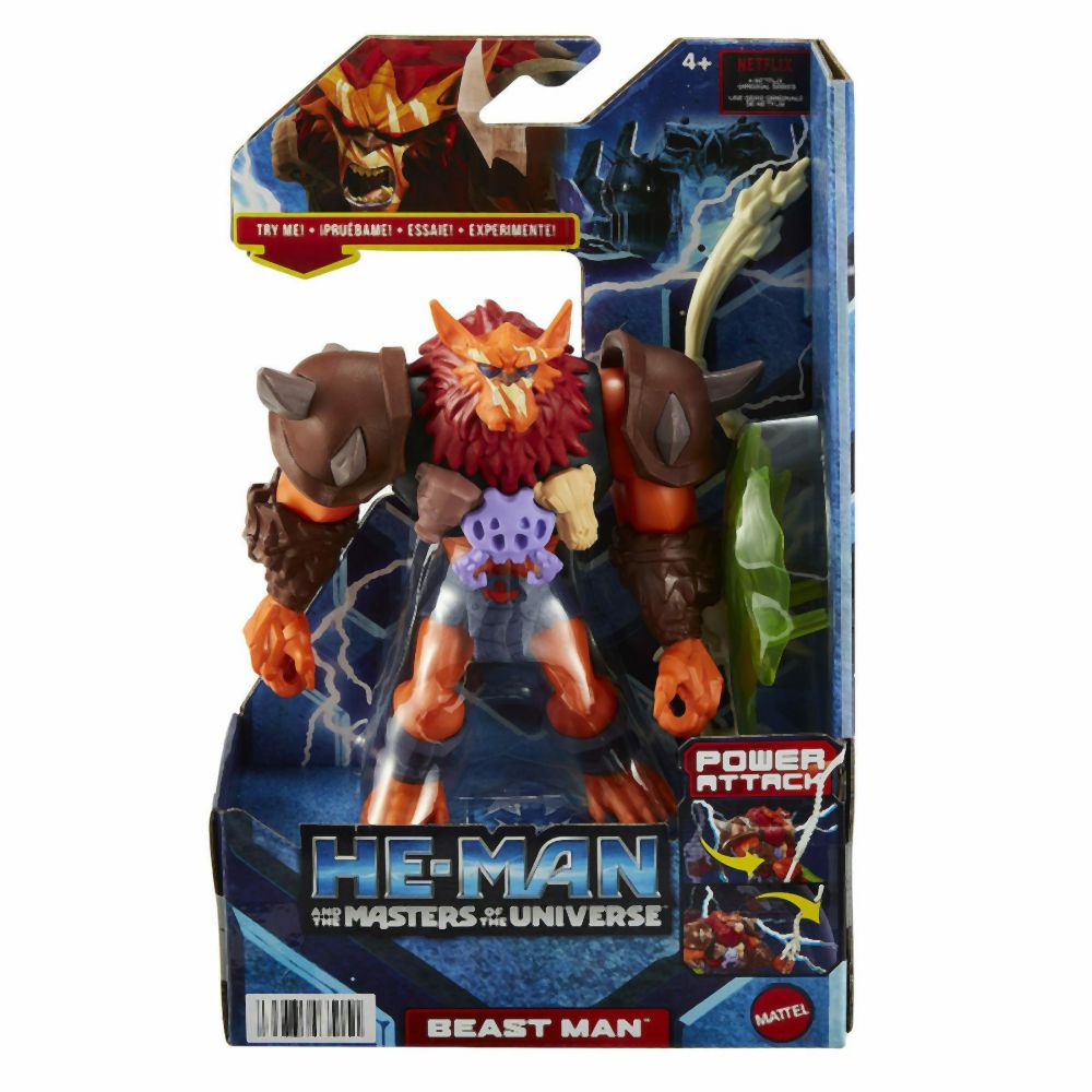 Mattel He-Man and the Masters of the Universe: Power Attack - Beast Man Deluxe Action Figure (HDY36)