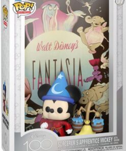 Funko Pop! Movie Posters: Disneys 100th - Sorcerers Apprentice Mickey with Broom #07 Vinyl Figure