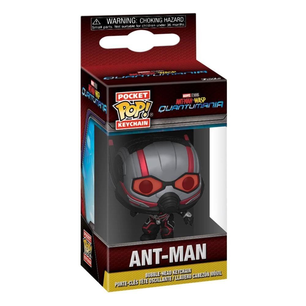 Funko Pocket Pop!: Marvel Ant-Man Wasp Quantumania - Ant-Man Bobble-Head Vinyl Figure Keychain
