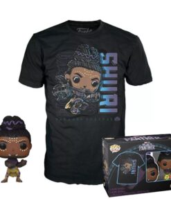 Funko Pop!  Tees (Adult): Marvel Black Panther - Shuri (Glows in the Dark) Bobble-Head Vinyl Figure  T-Shirt (M)