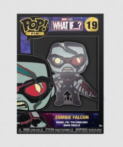 Funko Pop! Pin: Marvel What If...? - Zombie Falcon (Glows in the Dark) #19 Large Enamel Pin (MVPP0057)