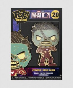 Funko Pop! Pin: Marvel What If...? - Zombie Iron Man (Glows in the Dark) #20 Large Enamel Pin (MVPP0058)