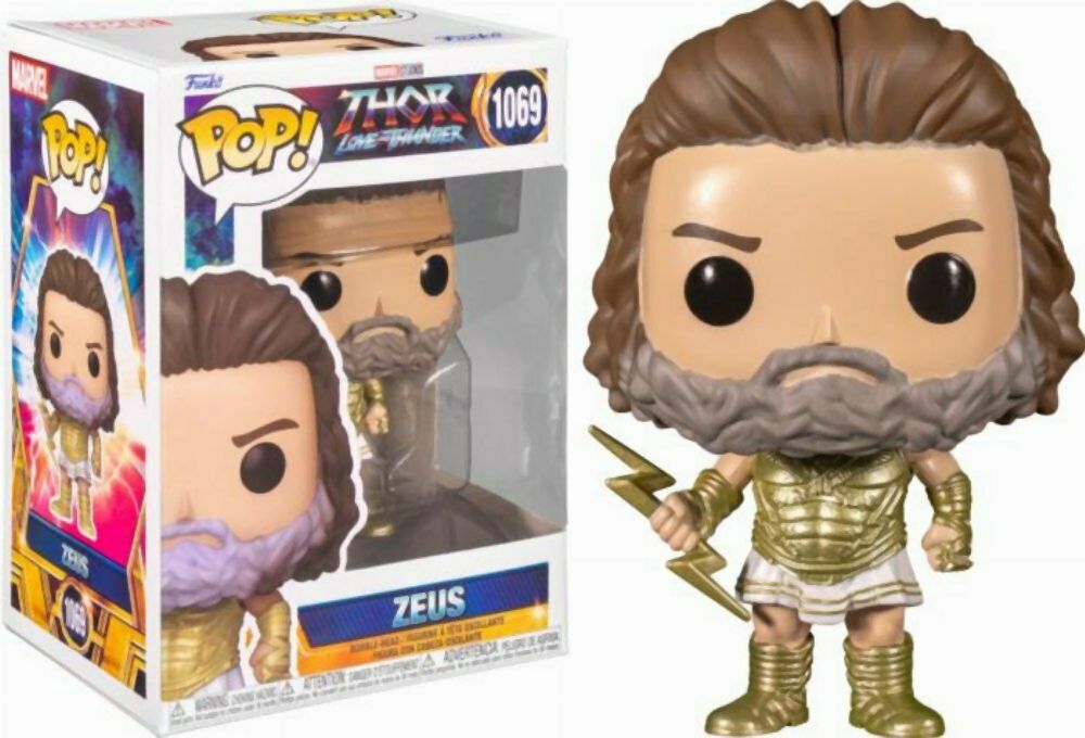 Funko Pop! Marvel: Thor Love and Thunder - Zeus #1069 Bobble-Head Vinyl Figure