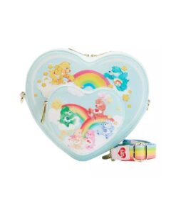 Loungefly Care Bears - Heart Cloud Party Rainbow Strap Crossbody Bag (CBTB0006)