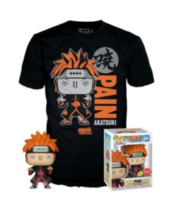 Funko Pop!  Tees (Adult): Naruto Shippuden - Pain (PU/Glows in the Dark) Vinyl Figure and T-Shirt (M)