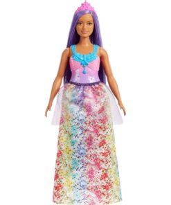 Mattel Barbie Dreamtopia: Princess Curvy Doll with Purple Hair (HGR17)