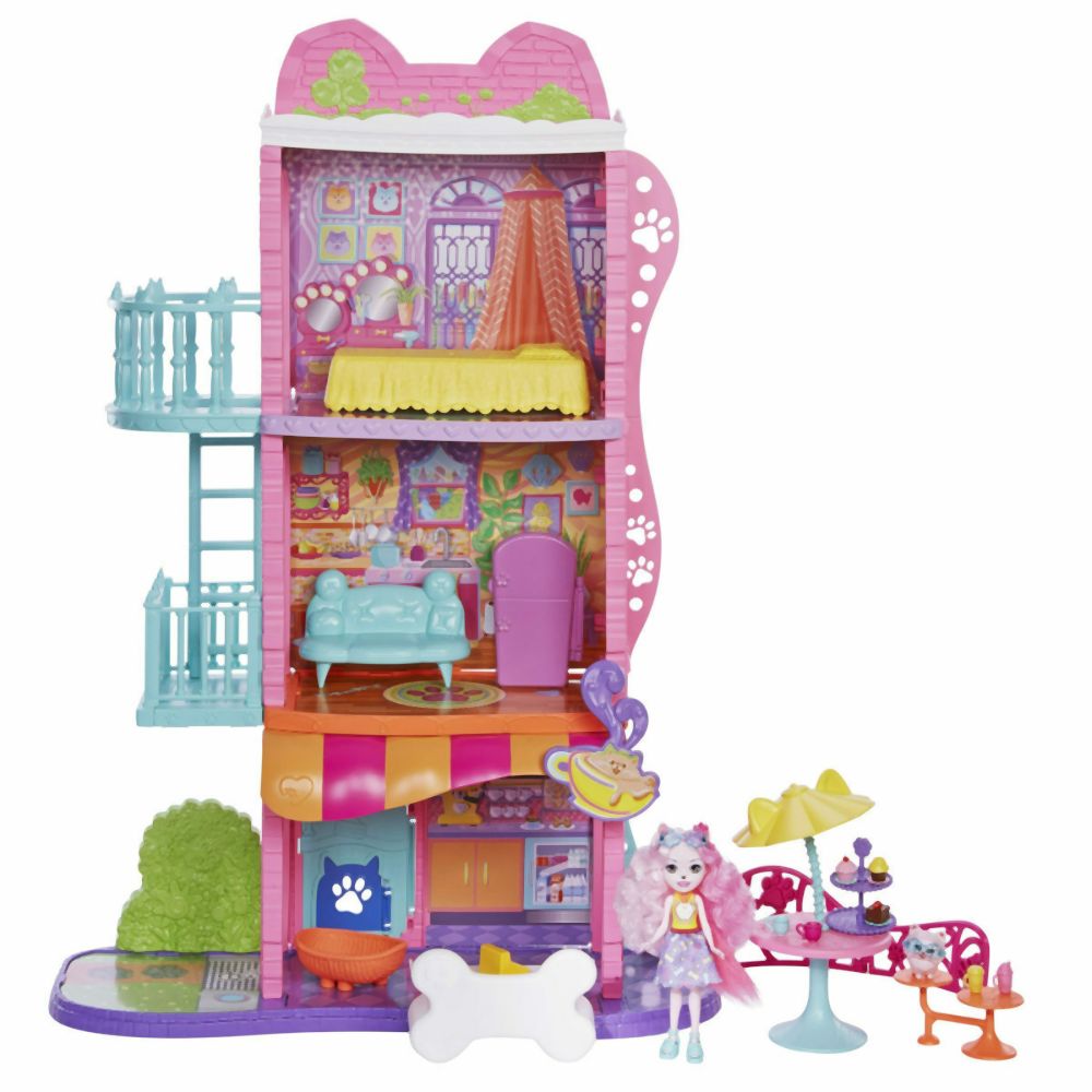 Mattel Enchantimals: City Tails - Town House Cafe Playset (HHC18)