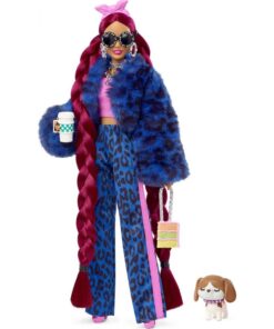 Mattel Barbie Extra: Blue Leopard Track Suit Doll (HHN09)