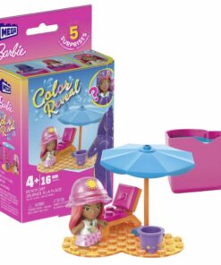 Mattel Mega Bloks Barbie: Color Reveal - Beach Day Micro-Doll (HHP88)