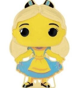Funko Pop! Pin: Disney Alice - Curtsying Alice (Glows in the Dark) #17 Large Enamel Pin