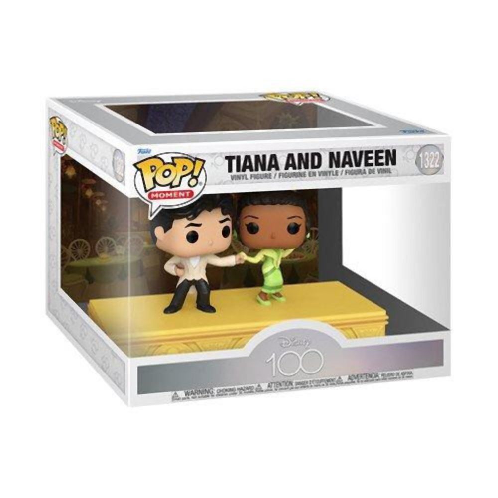 Funko Pop! Moments: Disneys 100Th - Tiana And Naveen #1322 Vinyl Figures