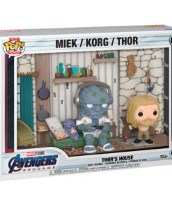 Funko Pop! Moment Deluxe: Marvel Avengers Endgame - Thor’s House (Miek / Korg / Thor) #05 Vinyl Figures
