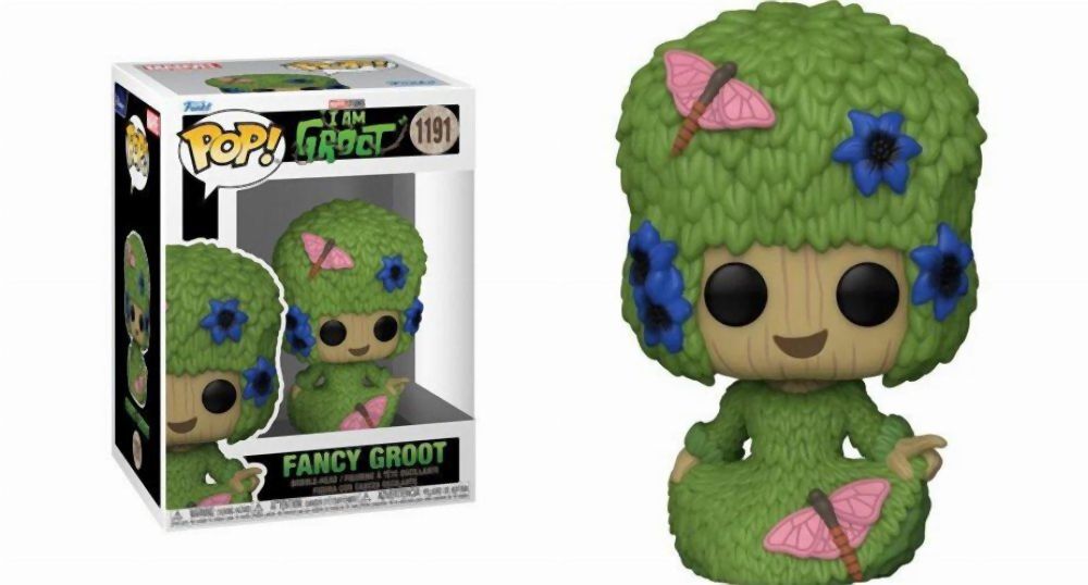 Funko Pop! Marvel: I Am Groot - Fancy Groot #1191 Bobble-Head Vinyl Figure