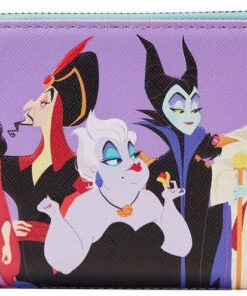 Loungefly Disney - Villains Color Block Zip Around Wallet (WDWA2475)
