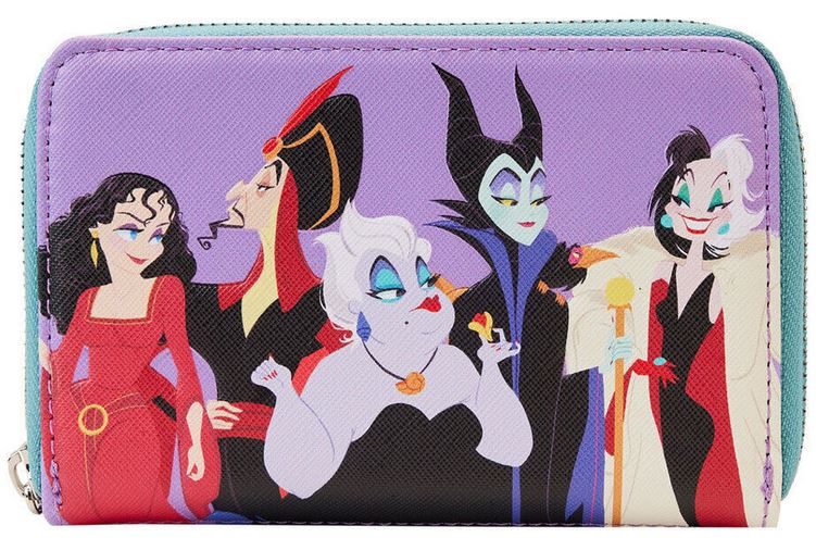 Loungefly Disney - Villains Color Block Zip Around Wallet (WDWA2475)