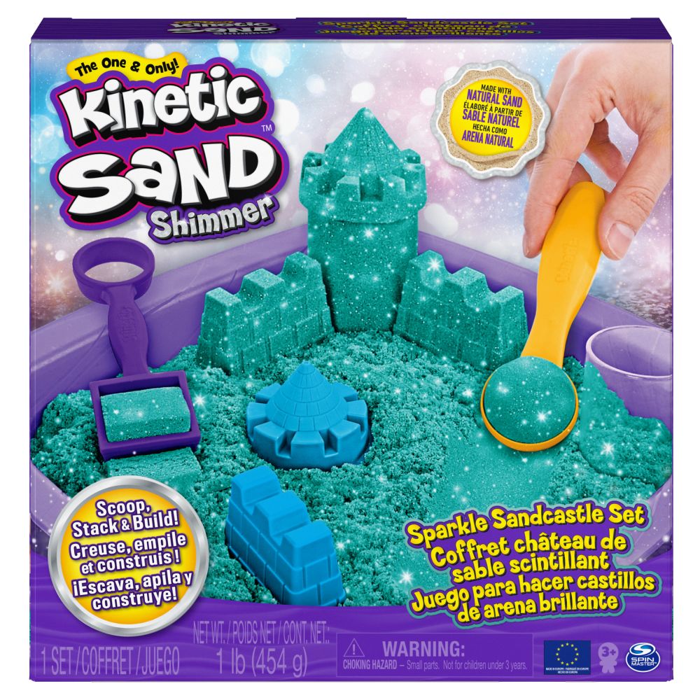 Spin Master Kinetic Sand Shimmer - Sparkle Sandcastle Set (Green) (6061828)