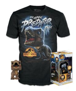 Funko Pocket Pop!  Tee (Child): Jurassic World Dominion - T-Rex Vinyl Figure and T-Shirt (L)